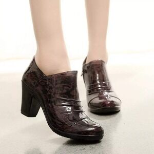 SANMM Victorian Dark Damask Rain Heels 40 | Dark Romantic Waterproof‎ Witchcore